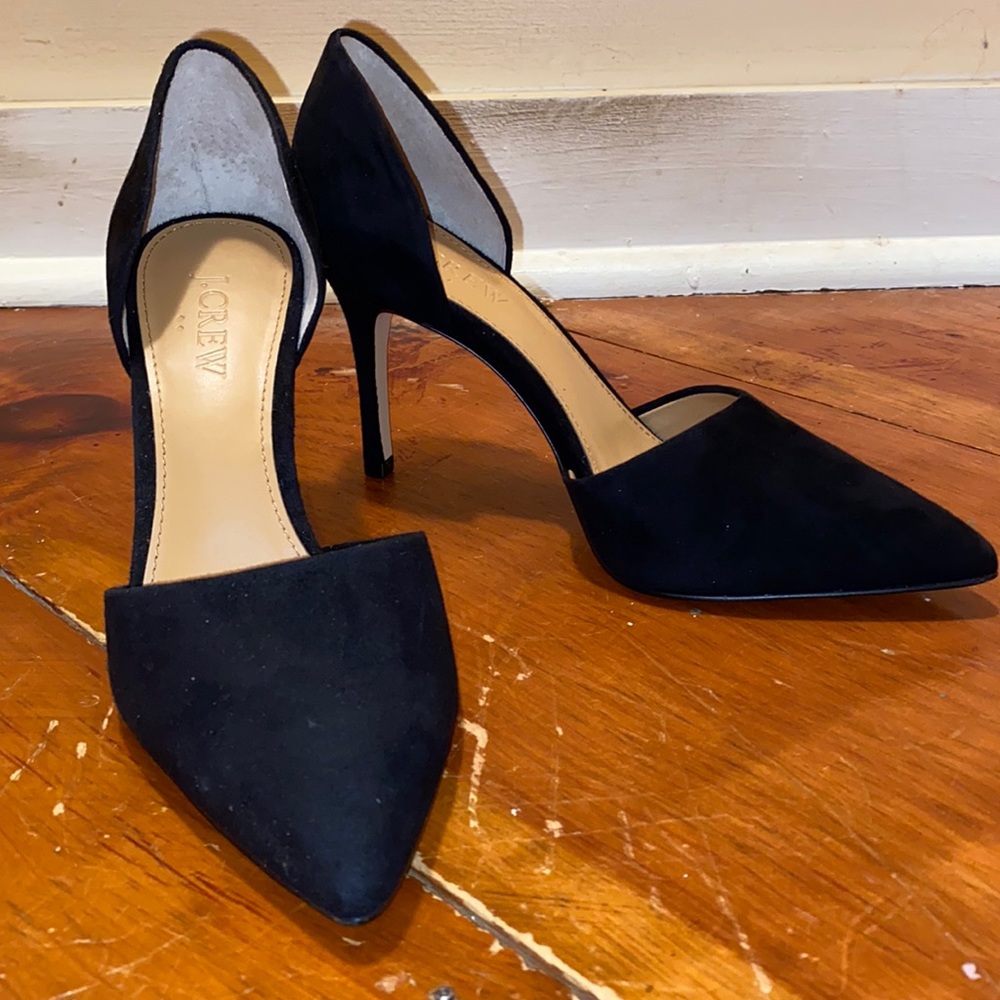 NIB. J Crew D’orsay suede Lana pumps
